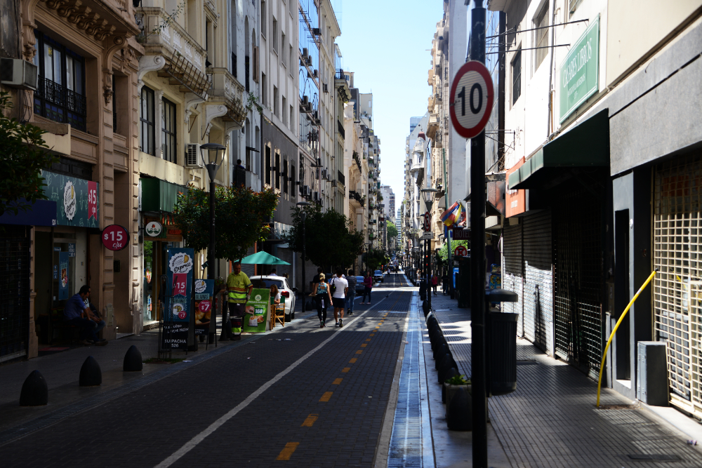 Small street in central Buenos Aires