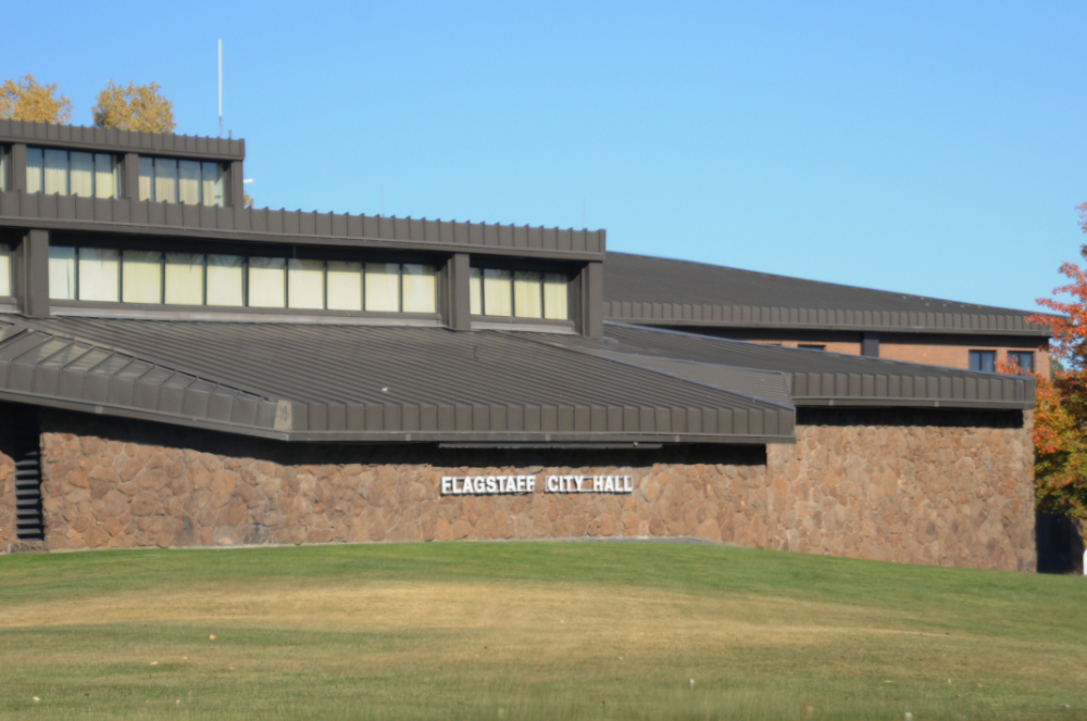 Flagstaff City Hall in downtown Flagstaff, Arizona