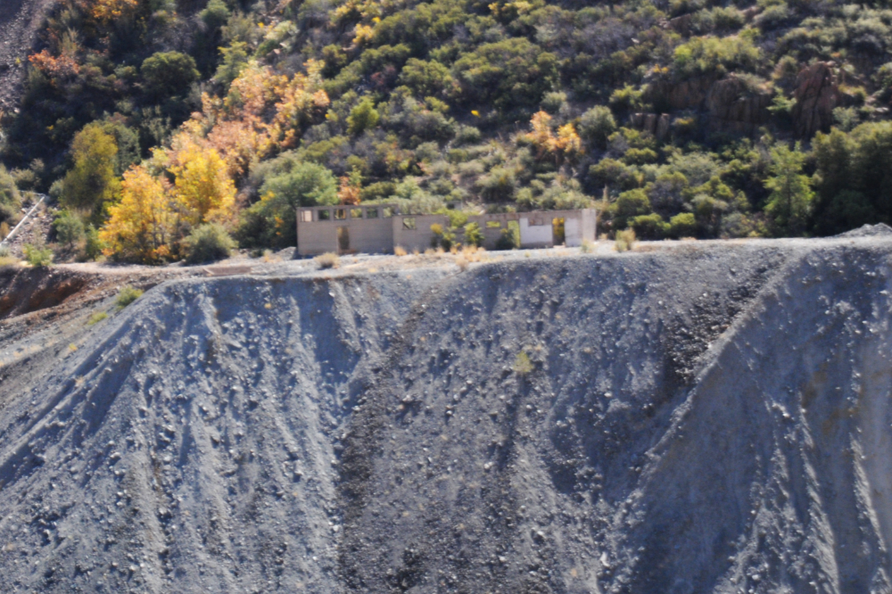 Historic mining ruins near Jerome on Cleopatra Hill in Arizona