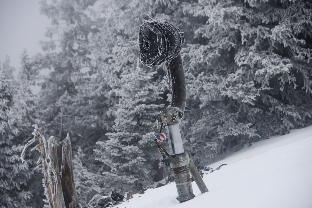 Wreckage from a World War II B-24 bomber on Humphreys Peak in Arizona
