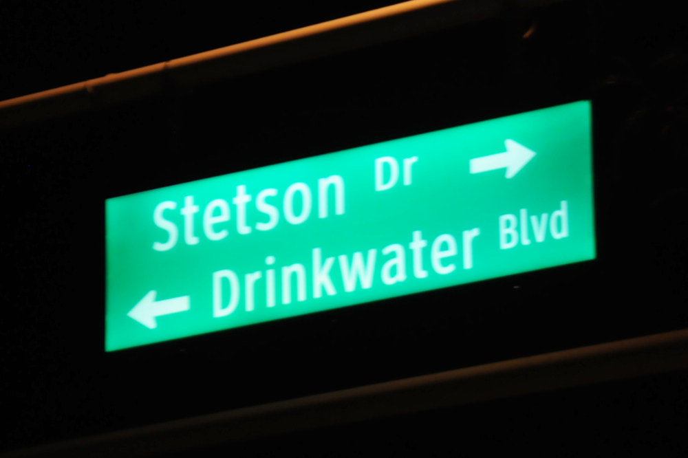 Drinkwater Boulevard street sign in the Phoenix metropolitan area