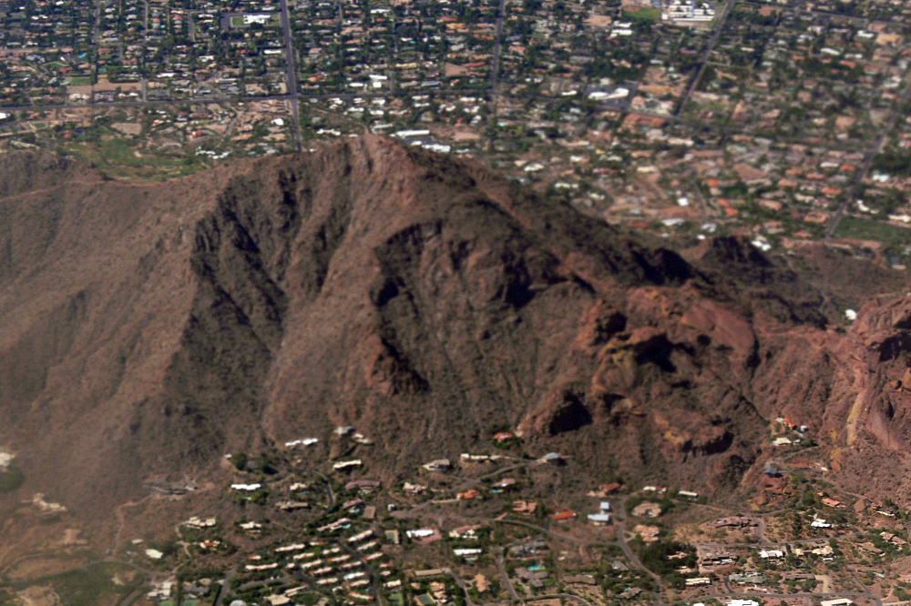 Residential neighborhoods spreading across Phoenix, Arizona