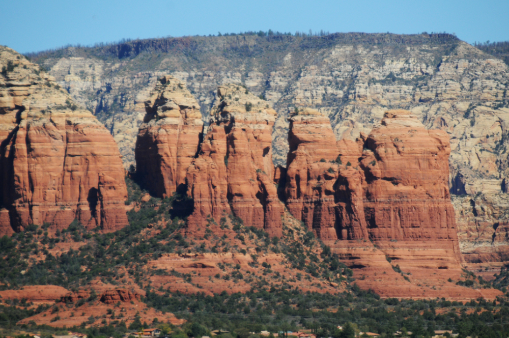 Red rock formations surrounding Sedona, Arizona
