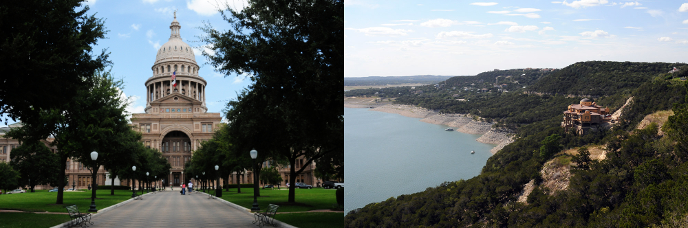 Panoramic view of Austin Texas