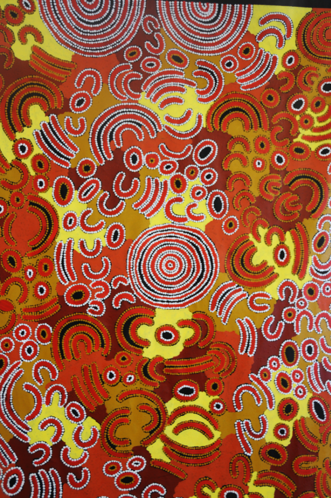 Aboriginal Art in Darwin Aboriginal Australian artwork displayed for sale in Darwin