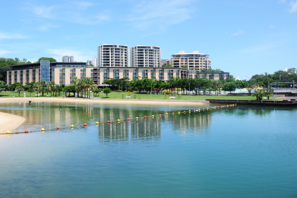 Swimming Area in Darwin Protected swimming area at a Darwin hotel