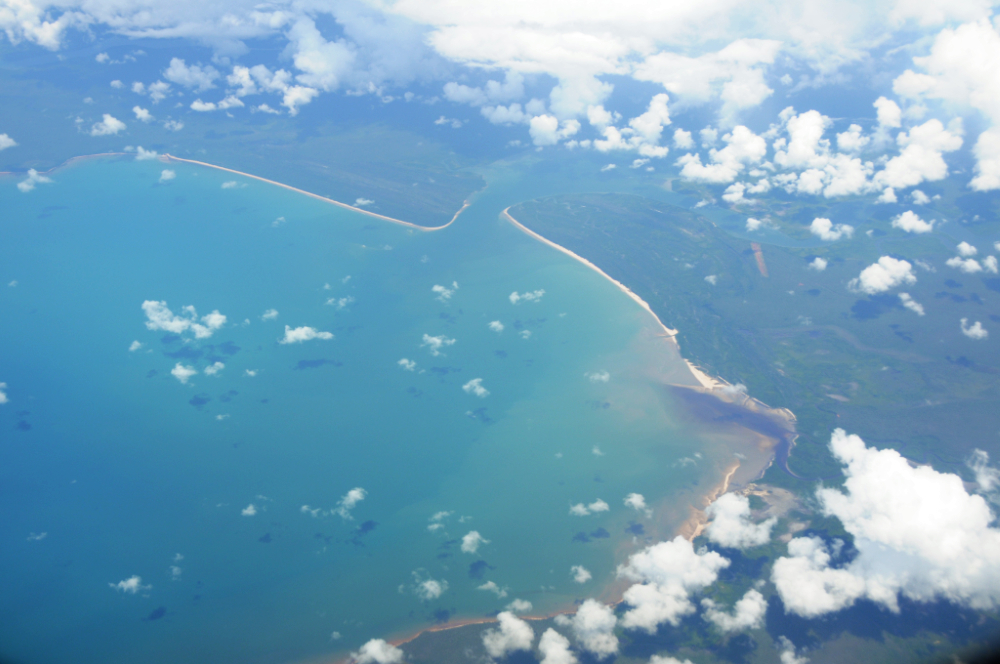 Darwin Coastline from the Air Aerial view of Darwin's tropical coastline