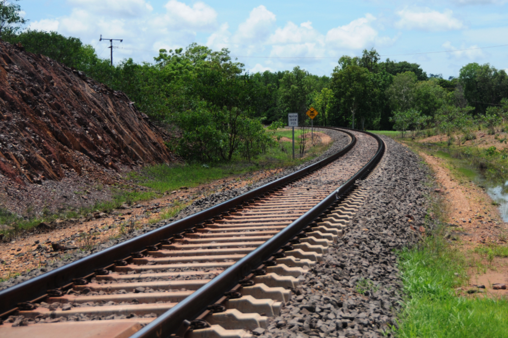 Railway through Australia's Northern Territory
