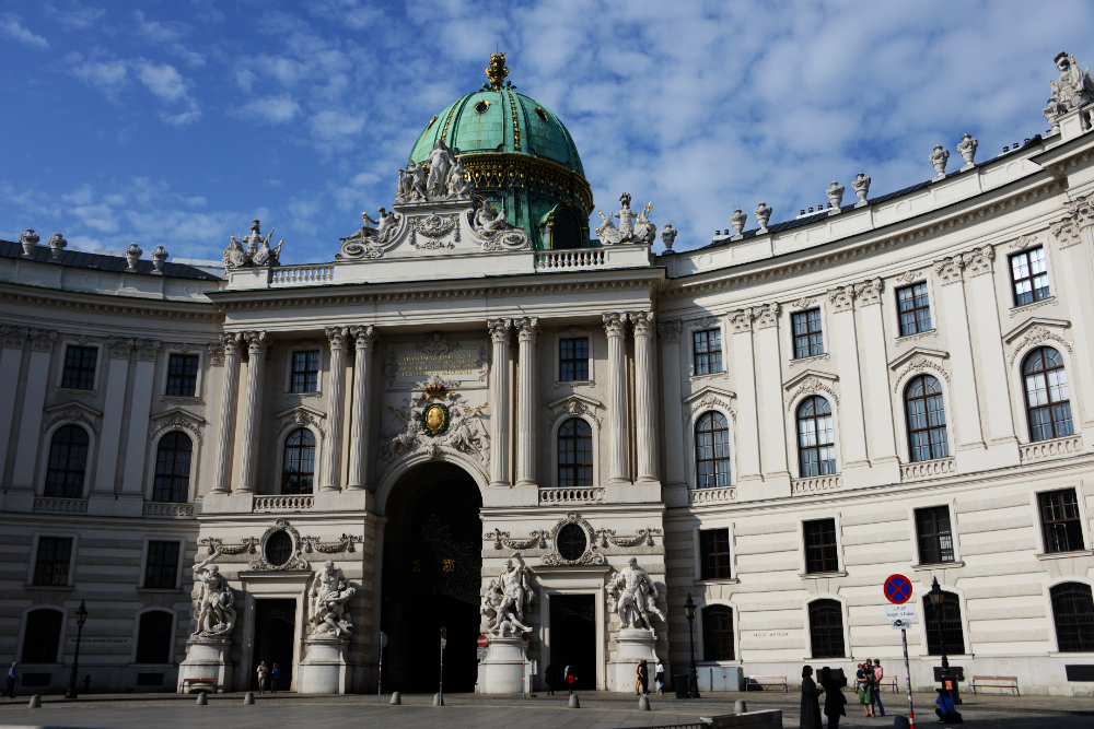 Historic Hofburg Palace complex in central Vienna