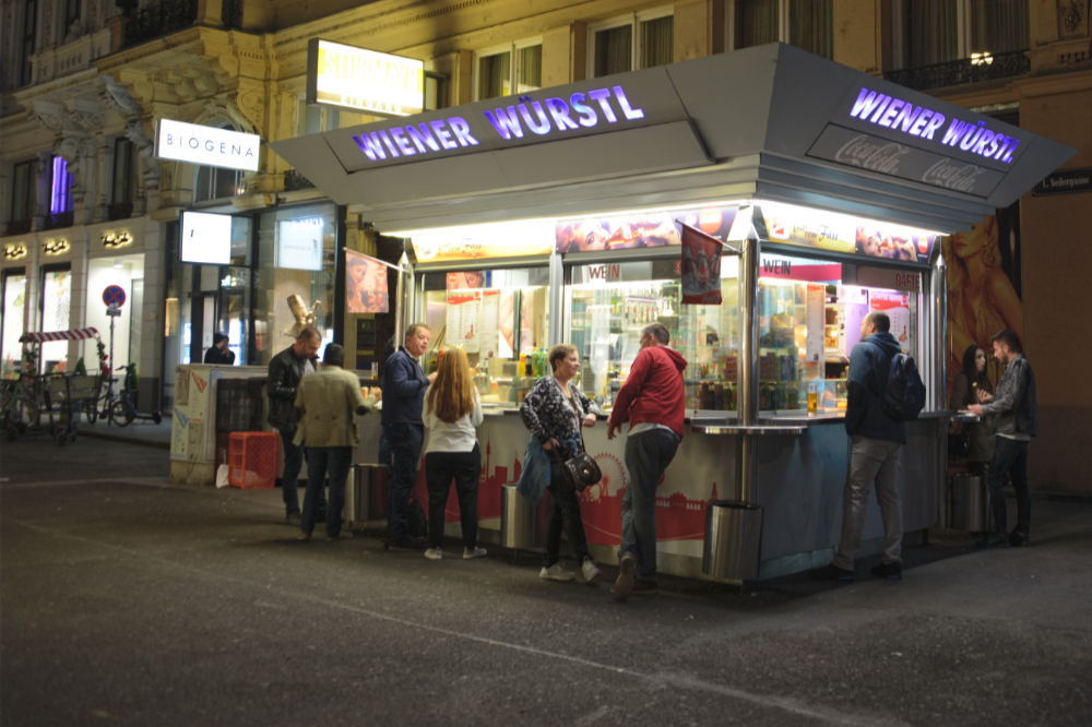 Austrian sausage served in Vienna