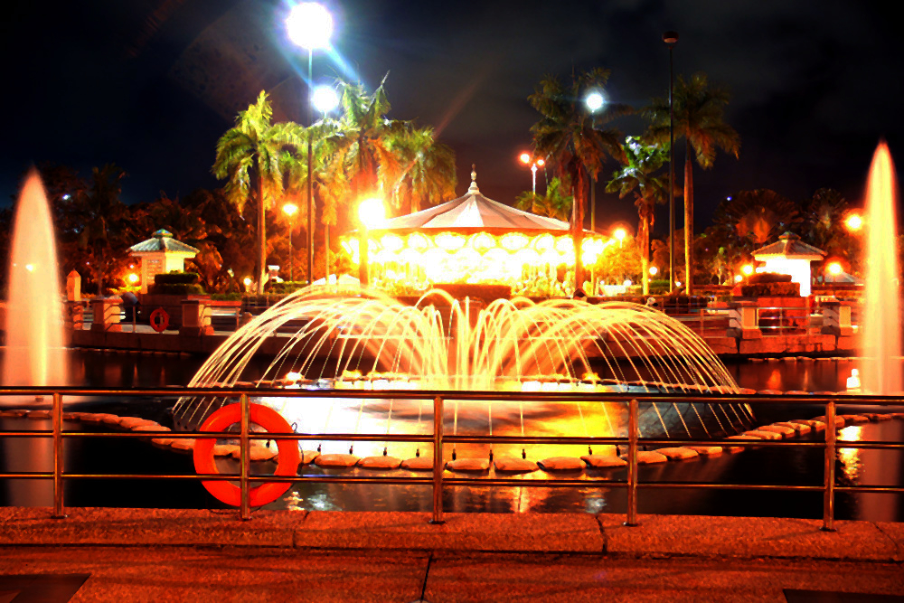 Carousel area inside Jerudong Park in Brunei