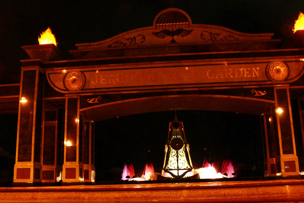 Gardens inside Jerudong Park in Brunei