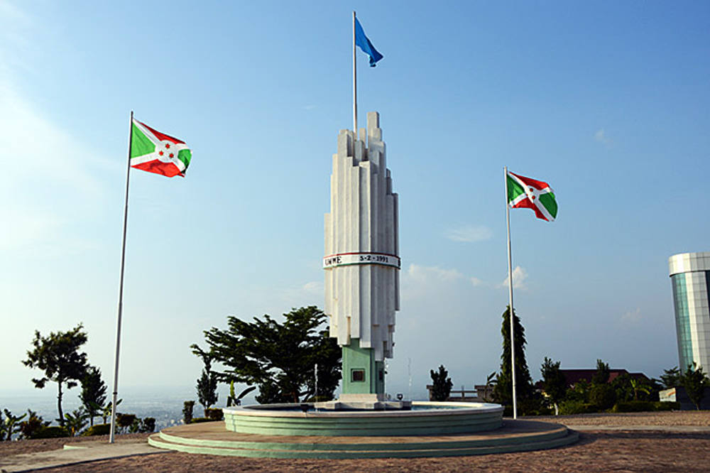 Civil war memorial in Bujumbura, Burundi