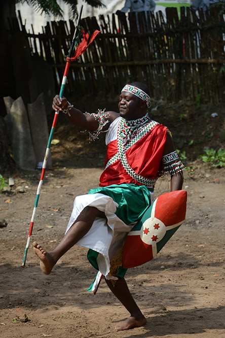 Traditional drummer in Bujumbura, Burundi