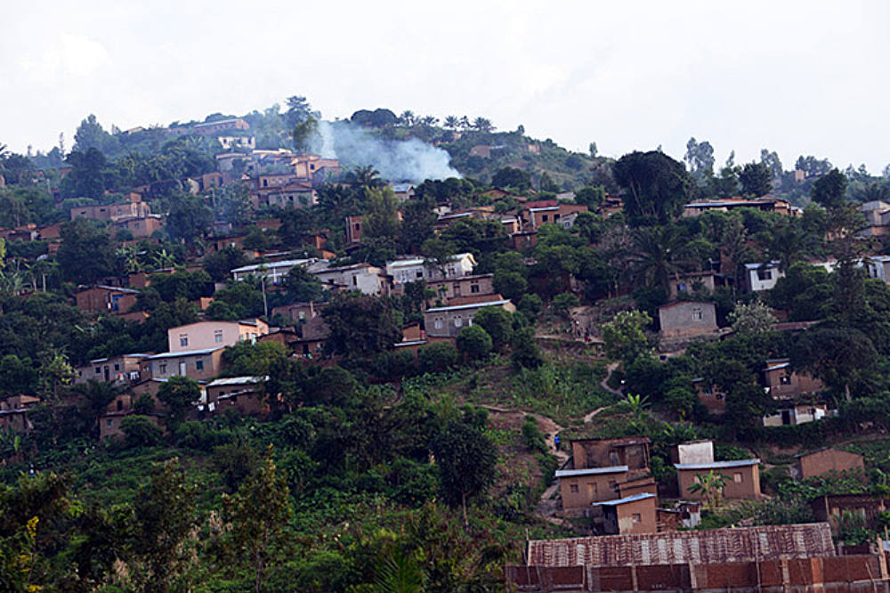 Homes in the hills of Bujumbura