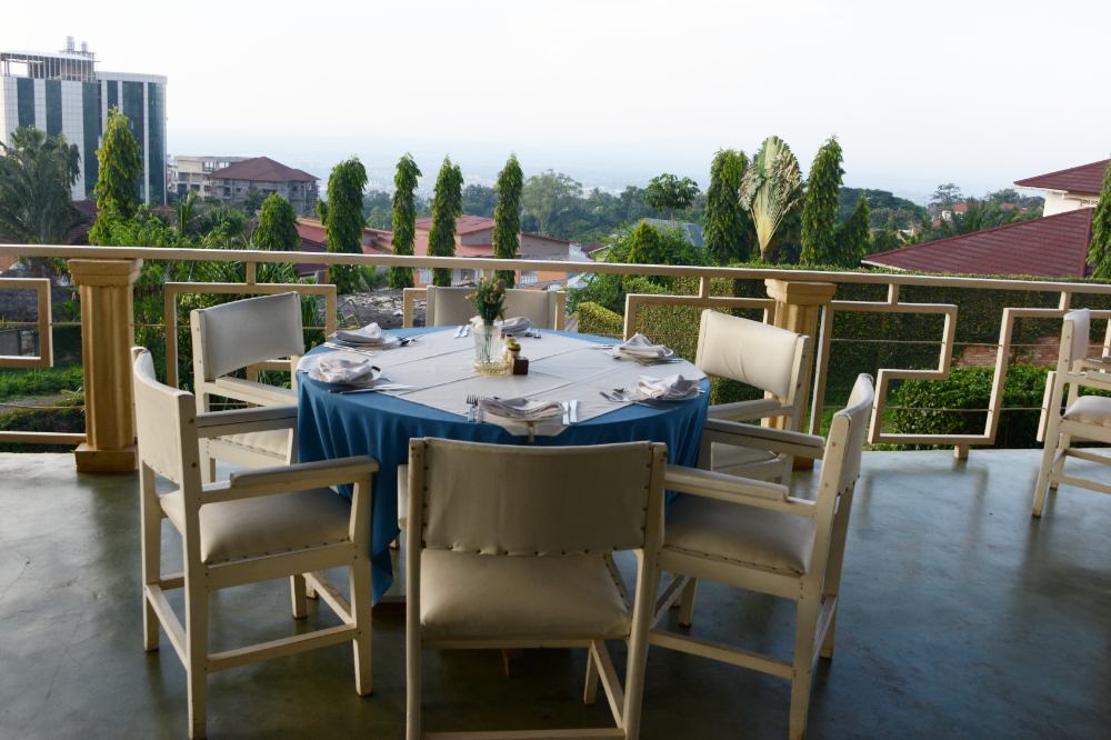 View of Bujumbura from a hillside restaurant