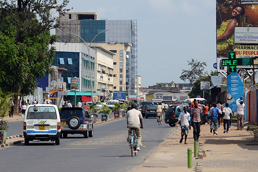 People on the streets of Bujumbura