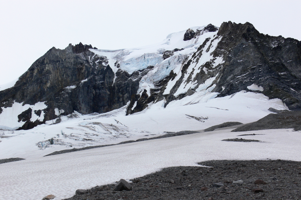 Glacier above camp on Mt. Garibaldi