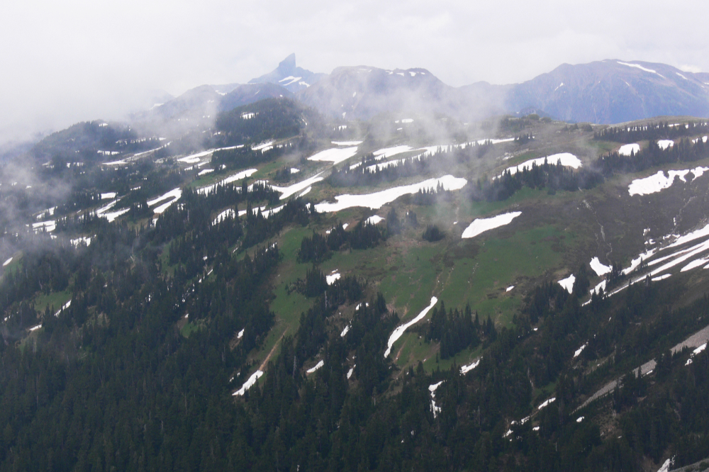 Mountain scenery around Mt. Garibaldi in British Columbia