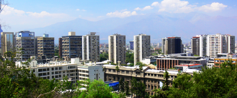 Panoramic view of Santiago Chile