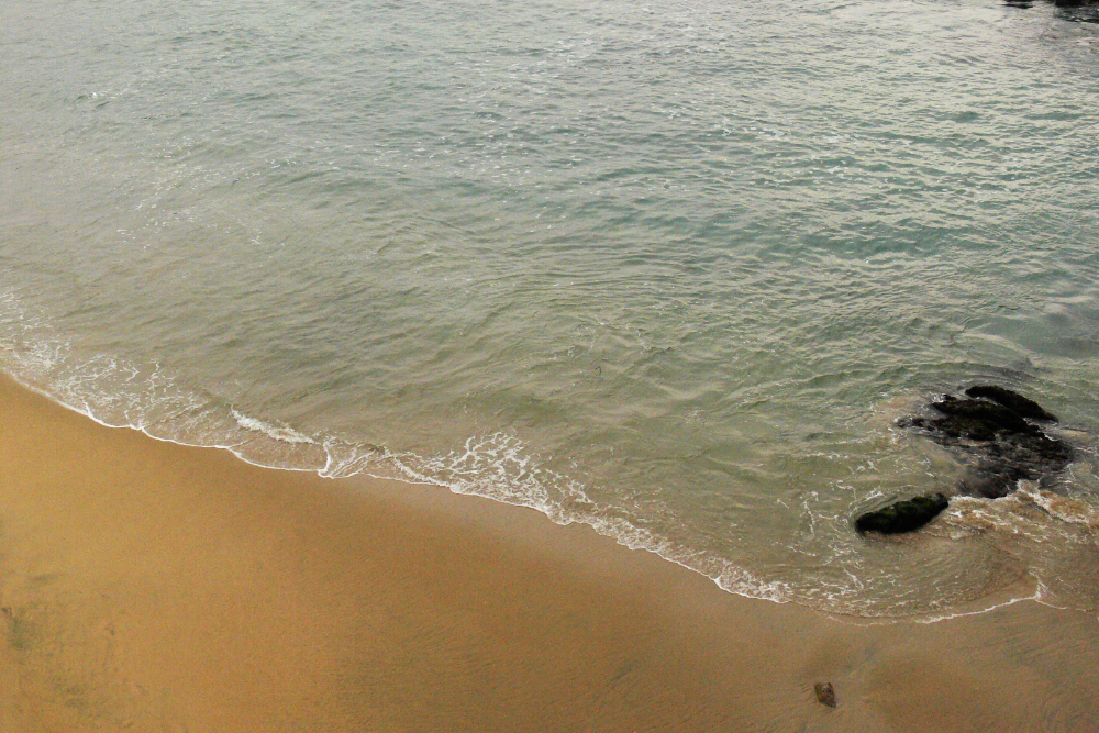 Sandy beach in Viña del Mar Chile