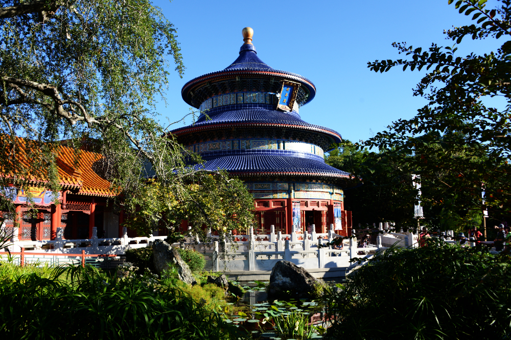 China pavilion at EPCOT World Showcase in Walt Disney World