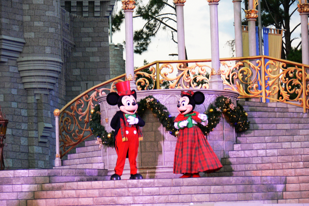Mickey Mouse performing at Walt Disney World in Florida