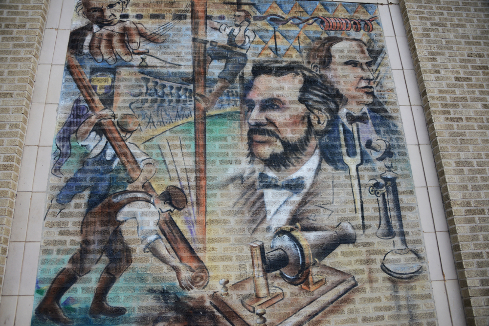 Colorful mural in Orlando, Florida