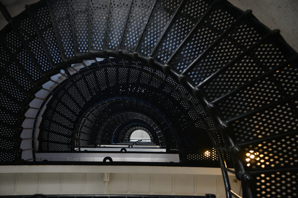 Spiral staircase inside the St. Augustine Lighthouse