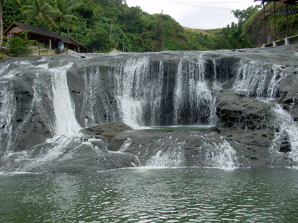 Talofofo Falls surrounded by tropical vegetation in southern Guam