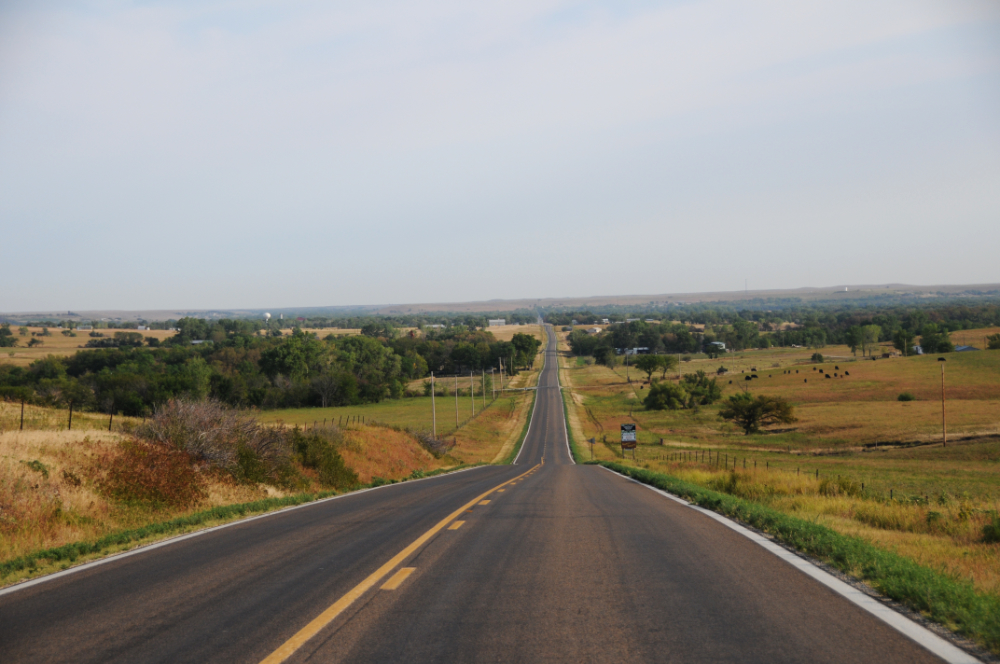 Scenic Road in Kansas