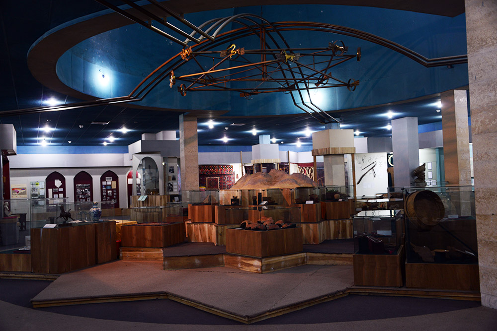 Inside the Osh Historical Museum Exhibition hall inside the historical museum in Osh Kyrgyzstan