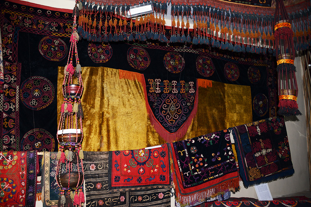 Traditional Textiles in Osh Traditional Kyrgyz textiles exhibited in the Osh Historical Museum