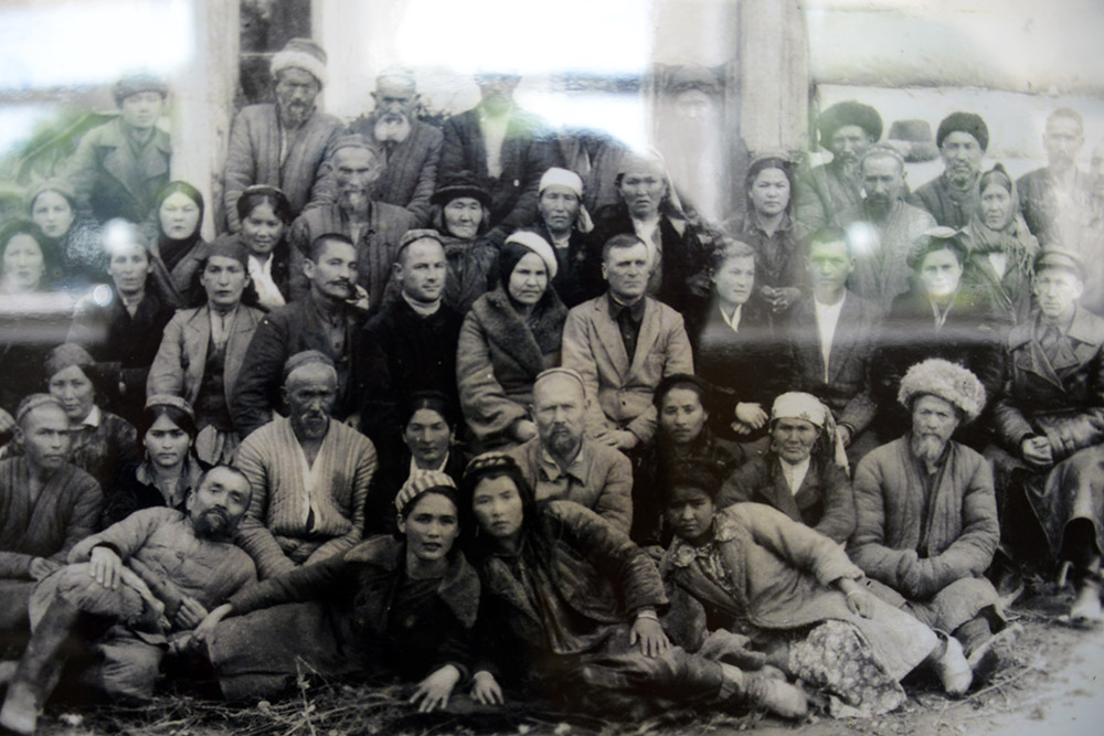 Historical Photograph in Osh Museum Historic photograph displayed in the Osh Historical Museum