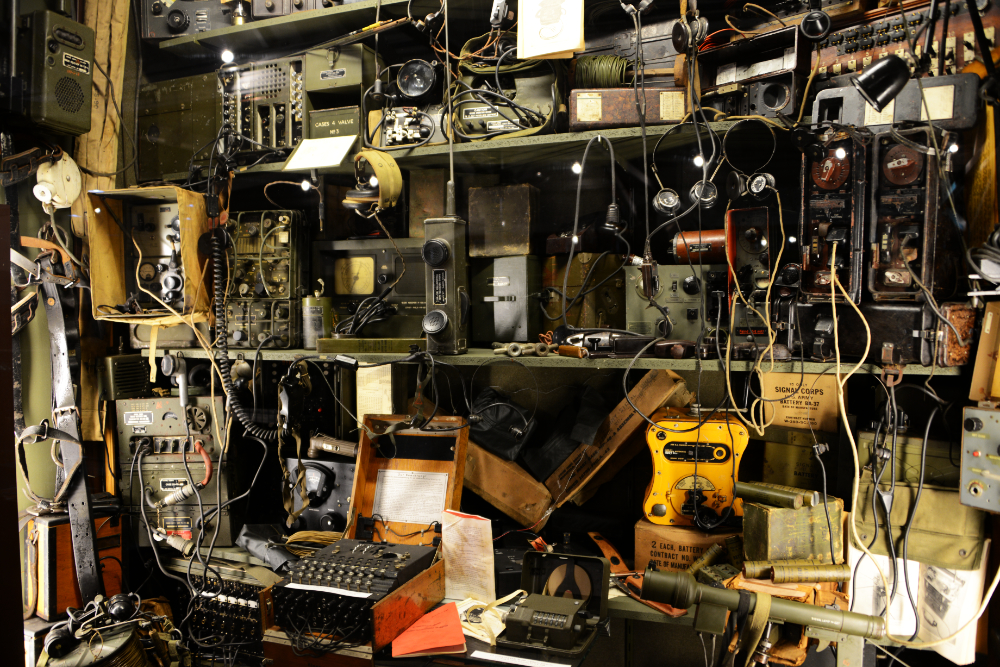 World War II collection in Diekirch Collection of historical World War II equipment at the Diekirch museum