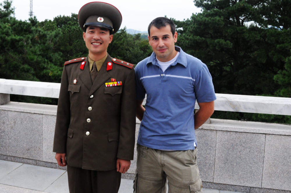 Myself at the DMZ Visiting the North Korean side of the DMZ