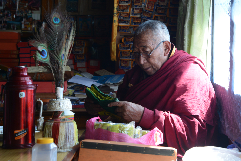 Buddhist monk who blessed our Mount Everest expedition in Dingboche