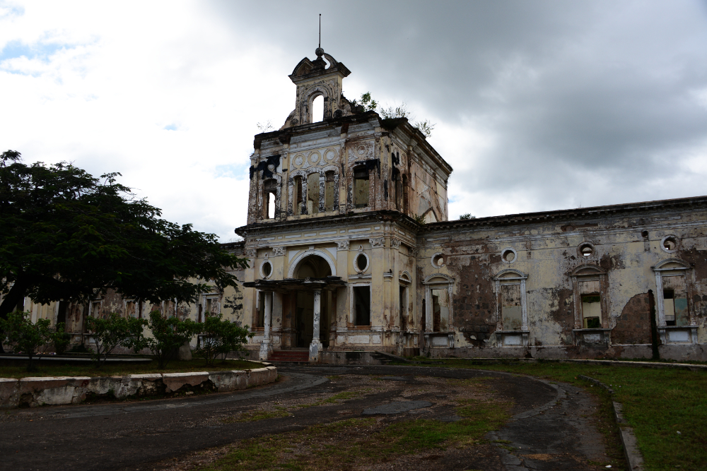 Abandoned historic hospital building in Granada Nicaragua