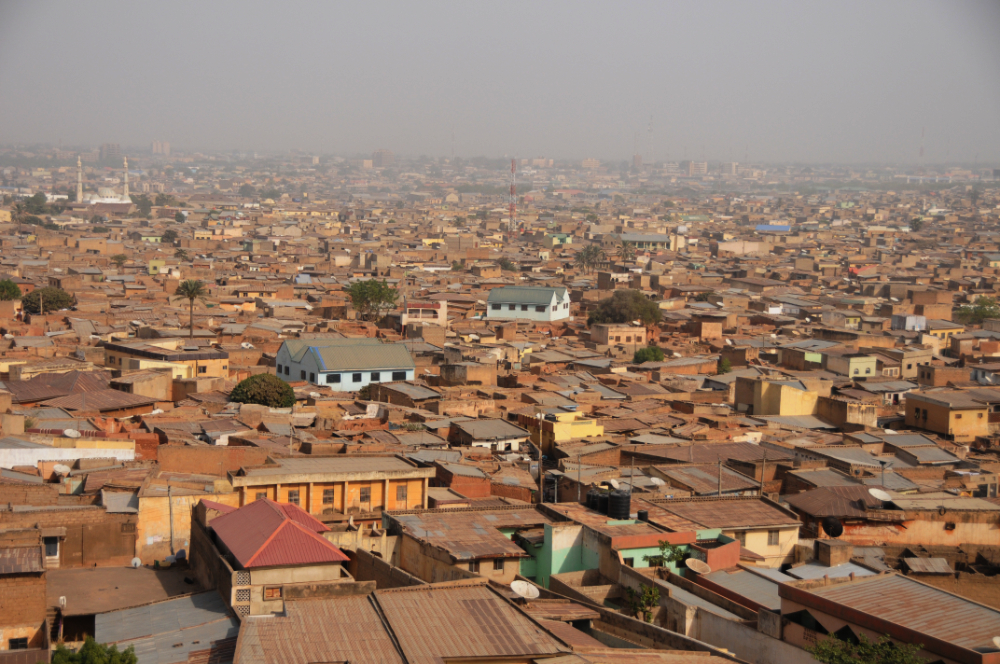 Cityscape of Kano in northern Nigeria