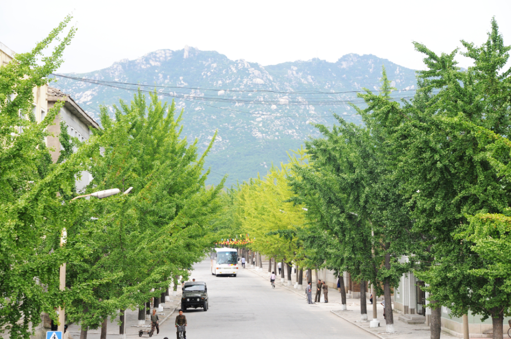 Mountains in Kaesong Mountains surrounding Kaesong North Korea