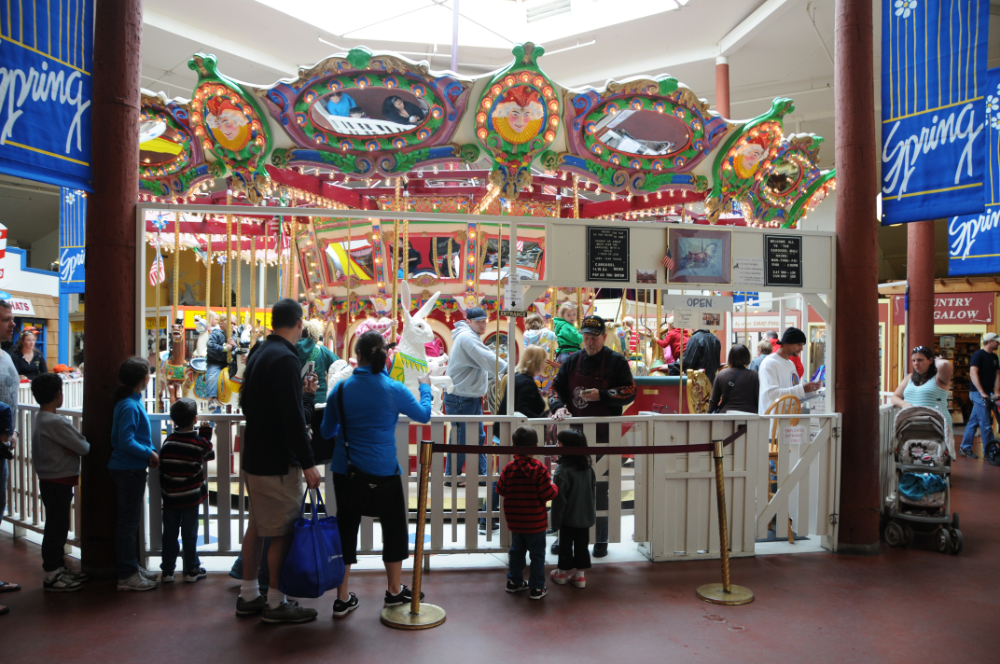 Indoor carousel in Seaside Oregon