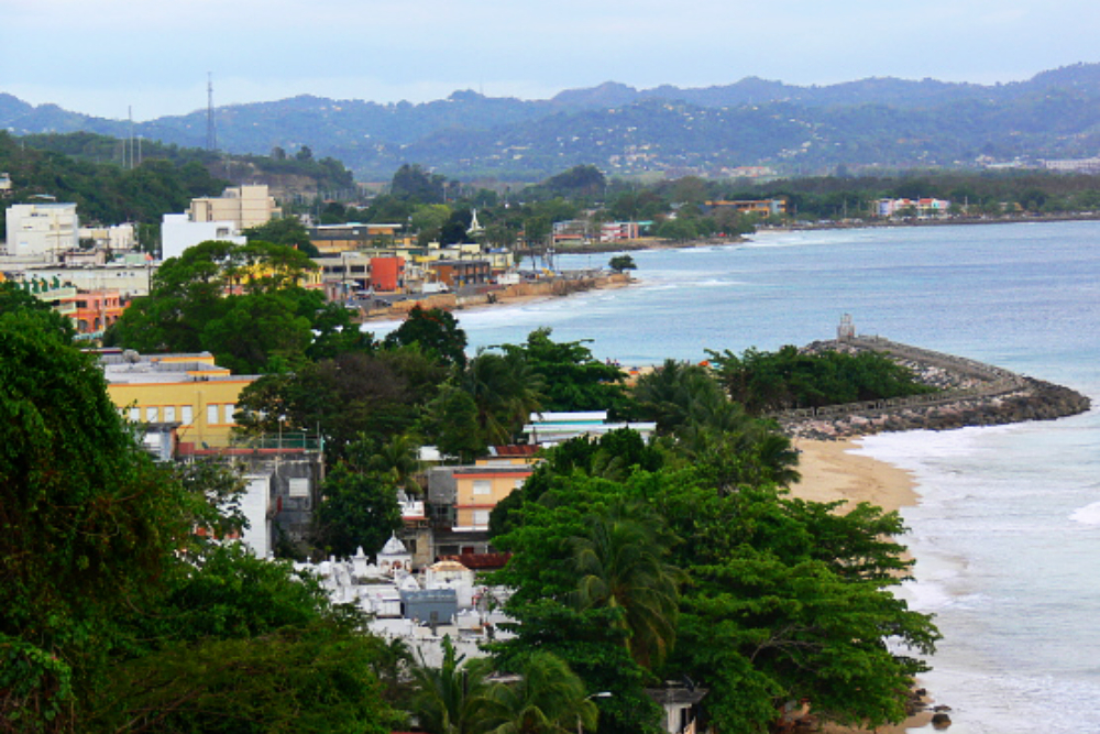 Aguadilla on the western coast of Puerto Rico