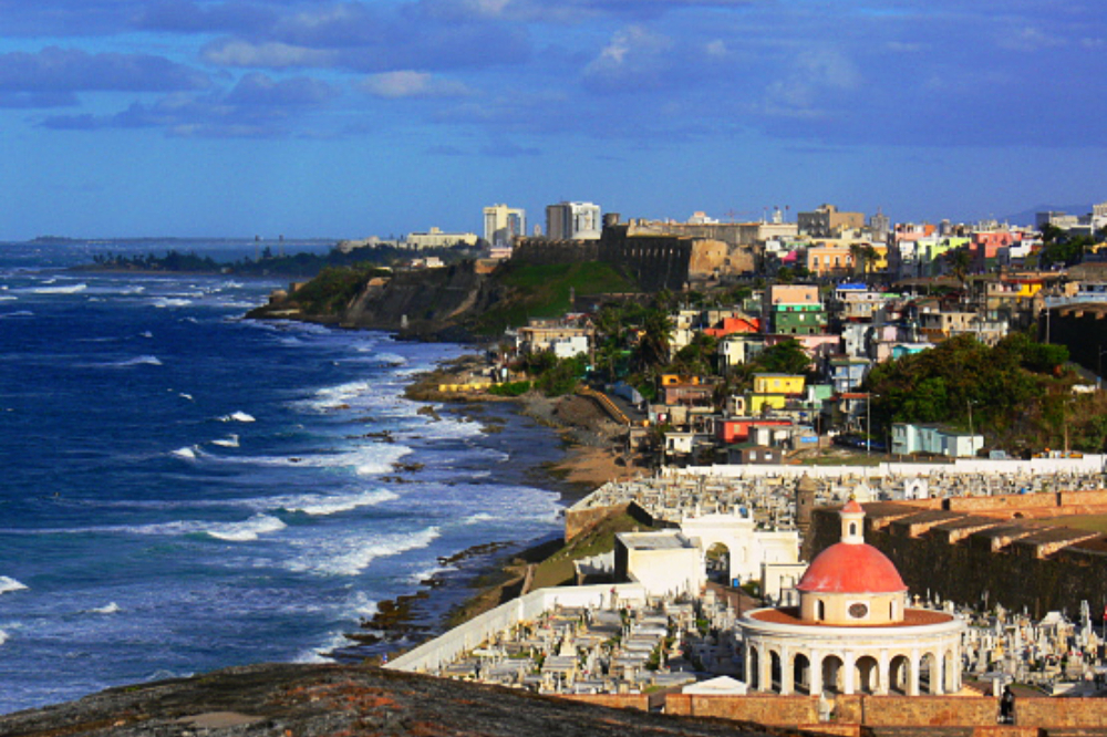 La Perla neighborhood along the coast of Old San Juan