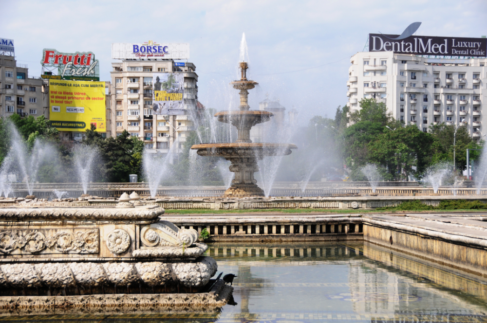 Romania Bucharest Fountain