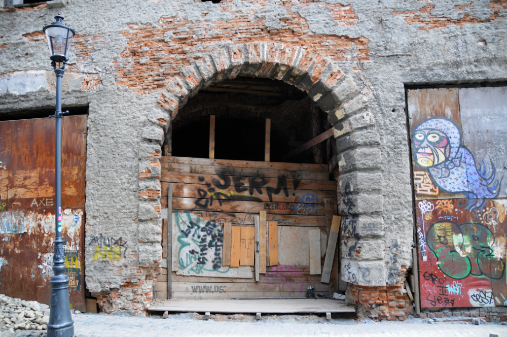 Graffiti in Bucharest Old Town