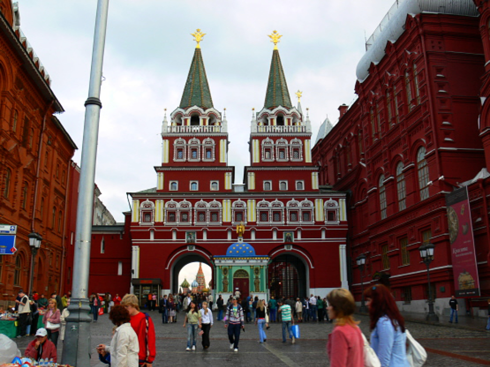 Entrance to Red Square Entrance to Red Square in Moscow Russia