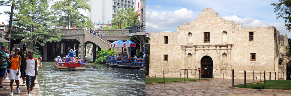 Panoramic view of San Antonio Texas