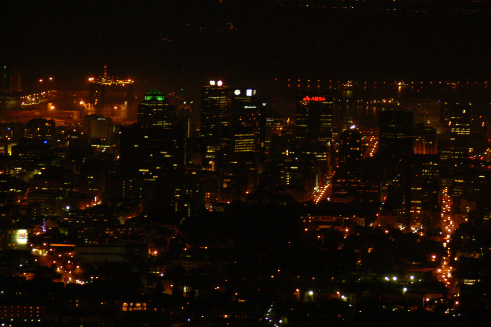 Cape Town at Night Cape Town South Africa at night