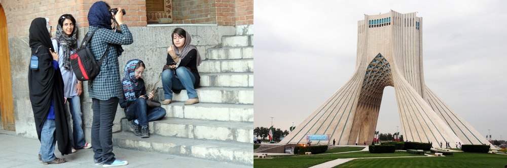 Explore Tehran, Iran, including its palaces, bazaars, landmarks, and the Alborz Mountains