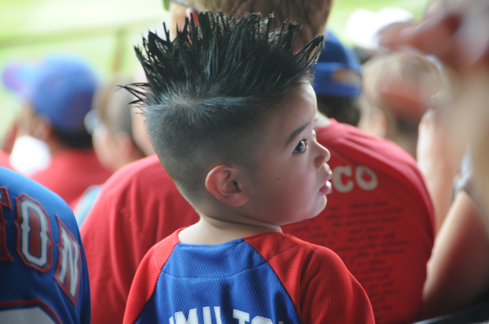 Texas Rangers Fan Texas Rangers baseball fan attending a game in Arlington Texas
